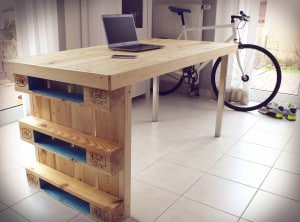 Eigenkreation: Palettentisch (Quelle: Chris Widmer)