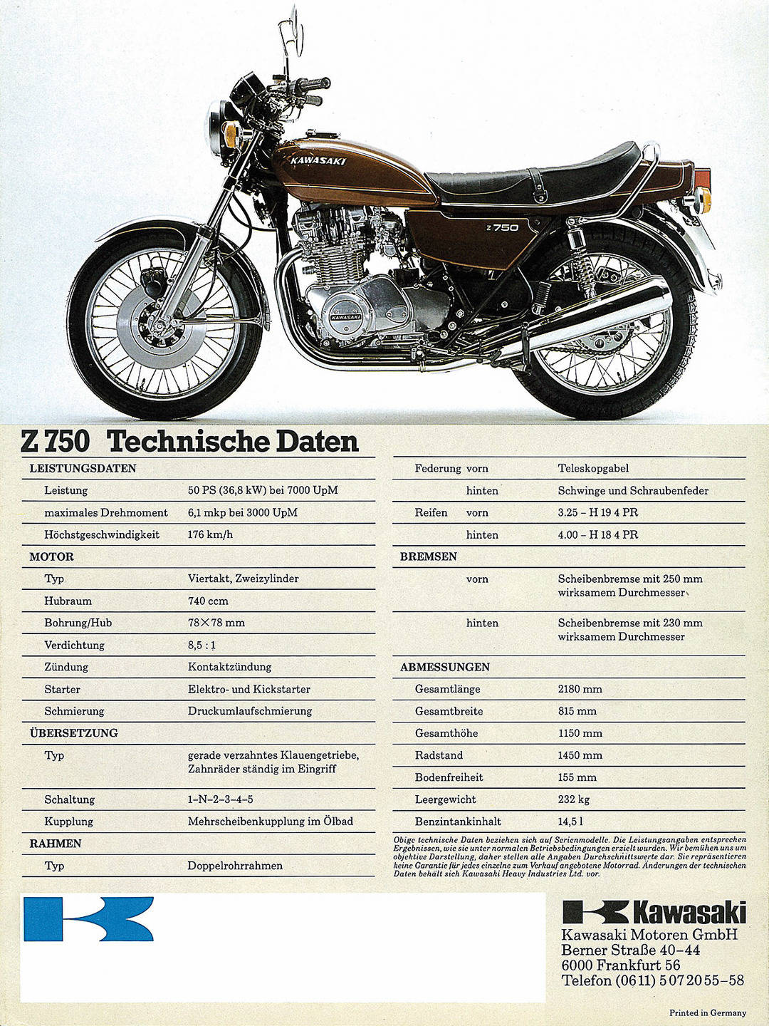Kawasaki Motorcycles Brochure