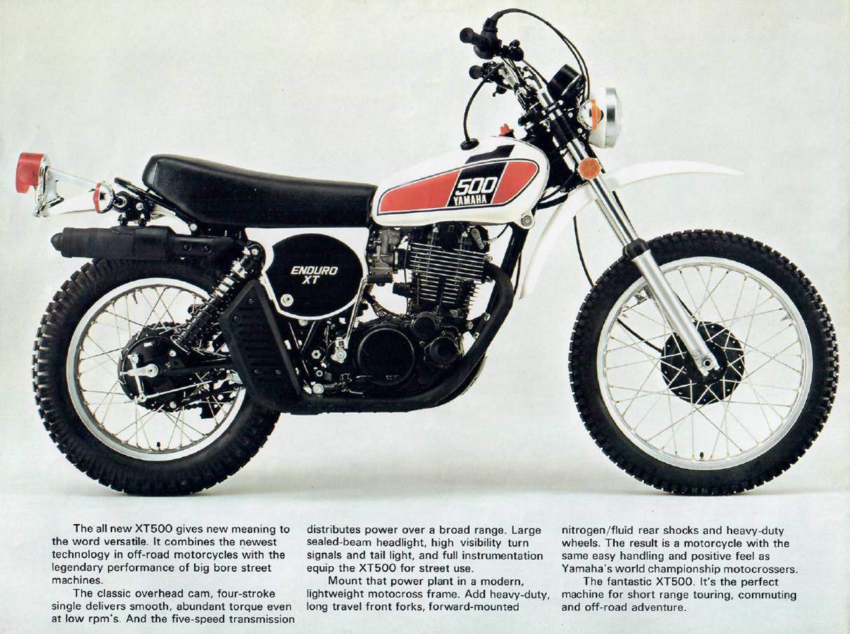 Yamaha XT 500 USA Prospekt 1976