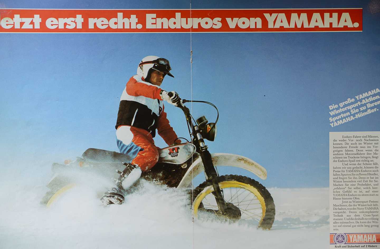 Yamaha XT 500 Prospekt 1981