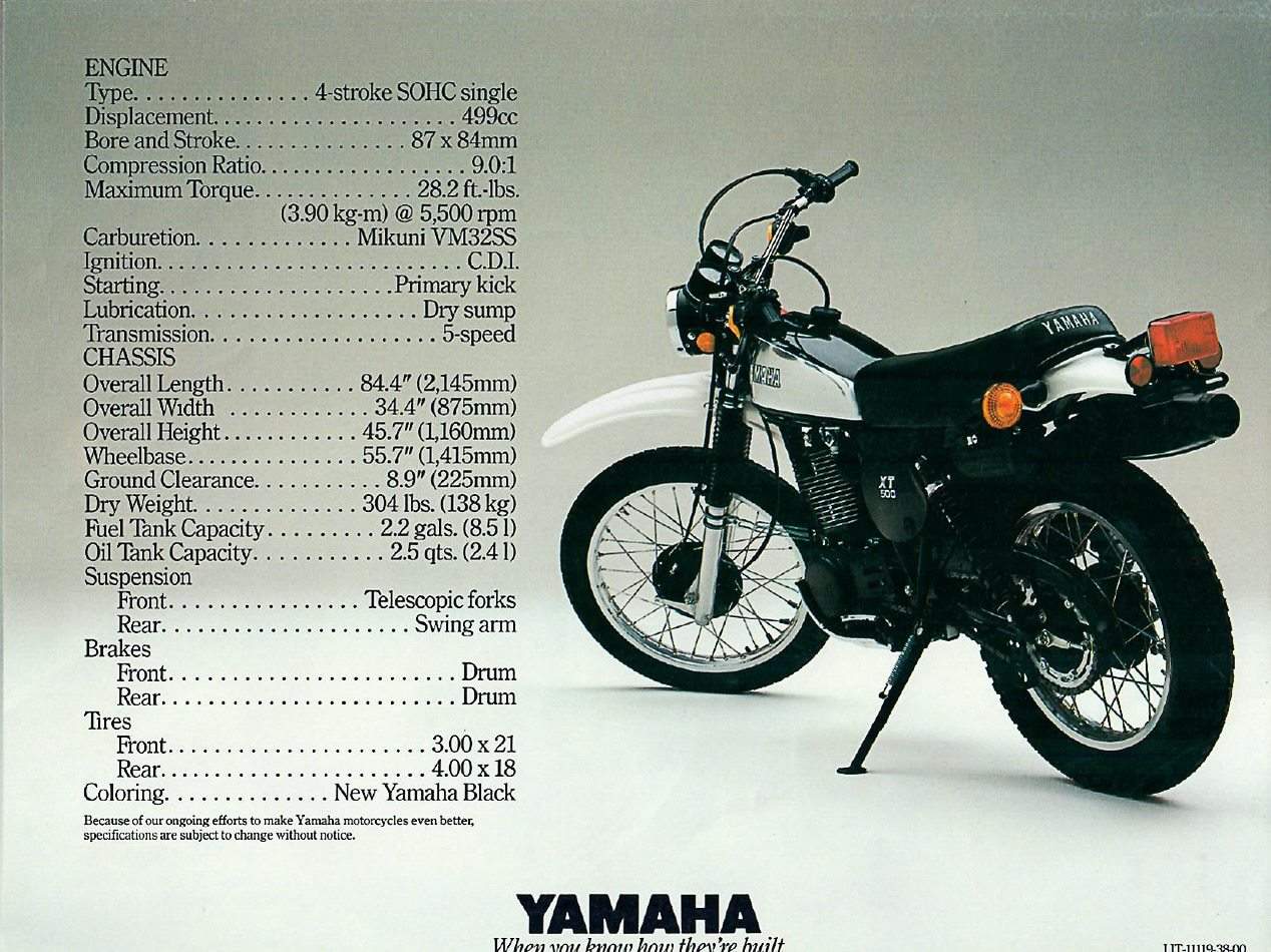 Yamaha XT 500 USA 