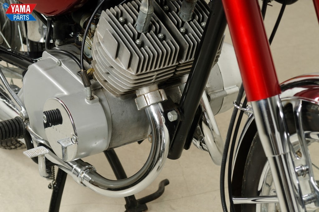Der schlitzgesteuerte Zweitaktmotor der Yamaha YCS1 kam auf 20 PS