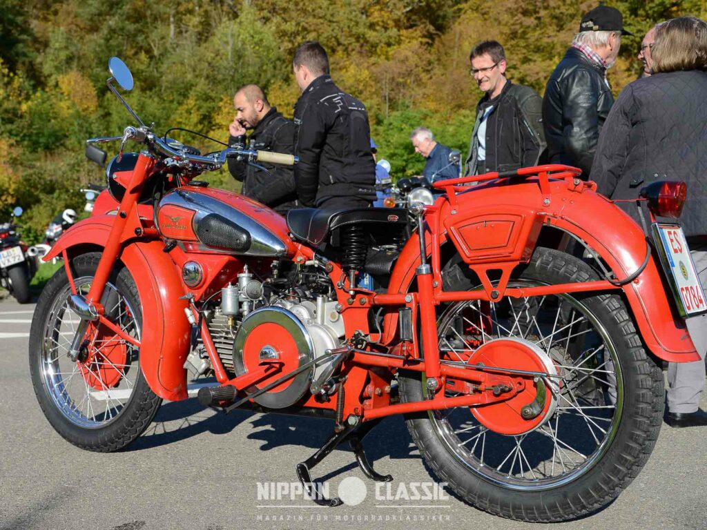 Die Moto Guzzi Falcone 500 war ein Highlight in Leonberg