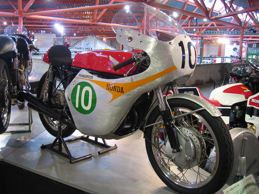 Mike Hailwoods Honda RC 162, mit der er 1961 die TT auf der Isle of Man gewann