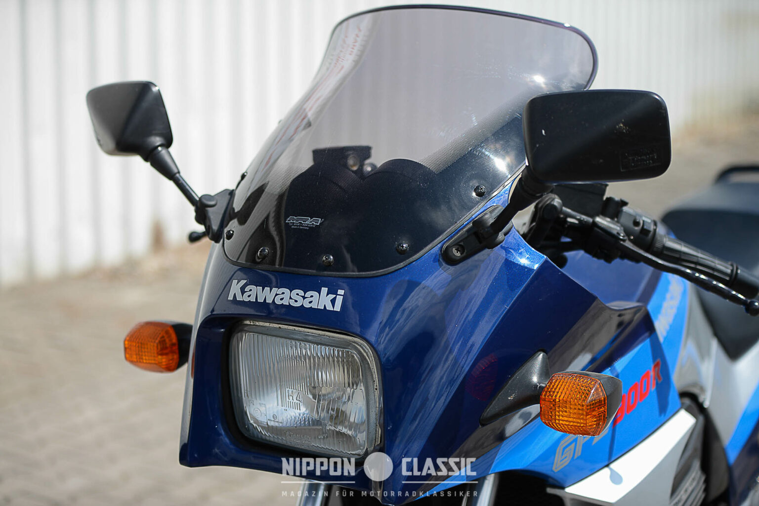 Plaque métal vintage Kawasaki GPZ 900 Ninja - France