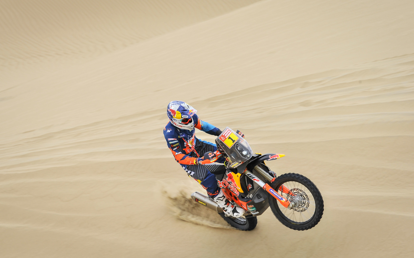 Matthias Walkner (KTM) gewinnte die zweite Tagesetappe der Dakar 2019