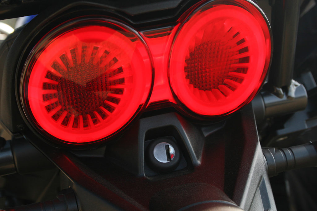 LED-Rückleuchten der Moto Guzzi V85 TT 