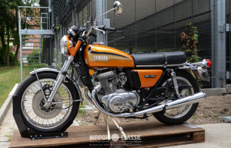 Bei der Yard Built gab es viele alte Yamaha Motorräder zu bestaunen