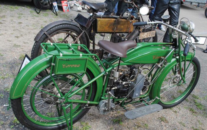 Unter der Marke Corona wurden in Brandenburg Motorräder gebaut