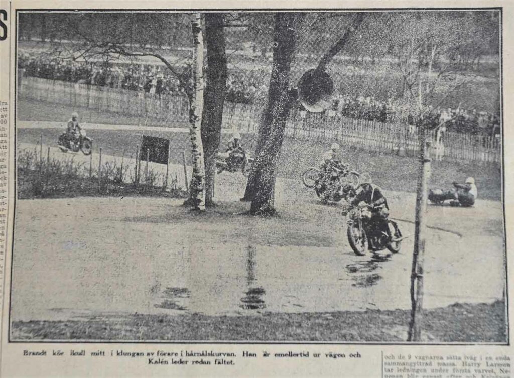 Beim Großen Preis von Finnland 1932 war die Rennstrecke rutschig